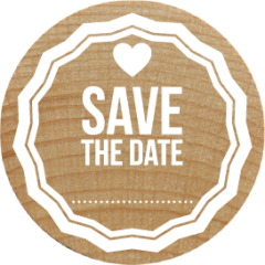 Woodies Stamp - Save the date 2